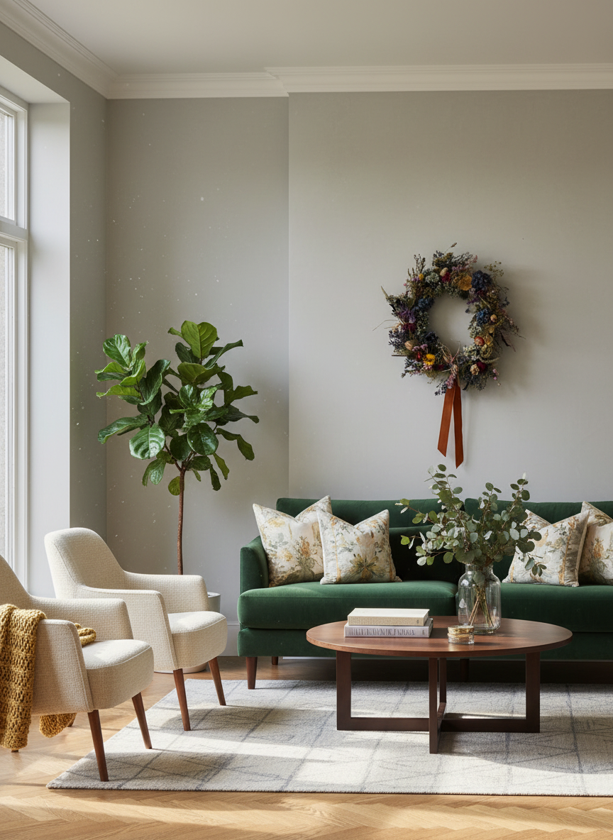 Luxury Large Wreath Sitting Room