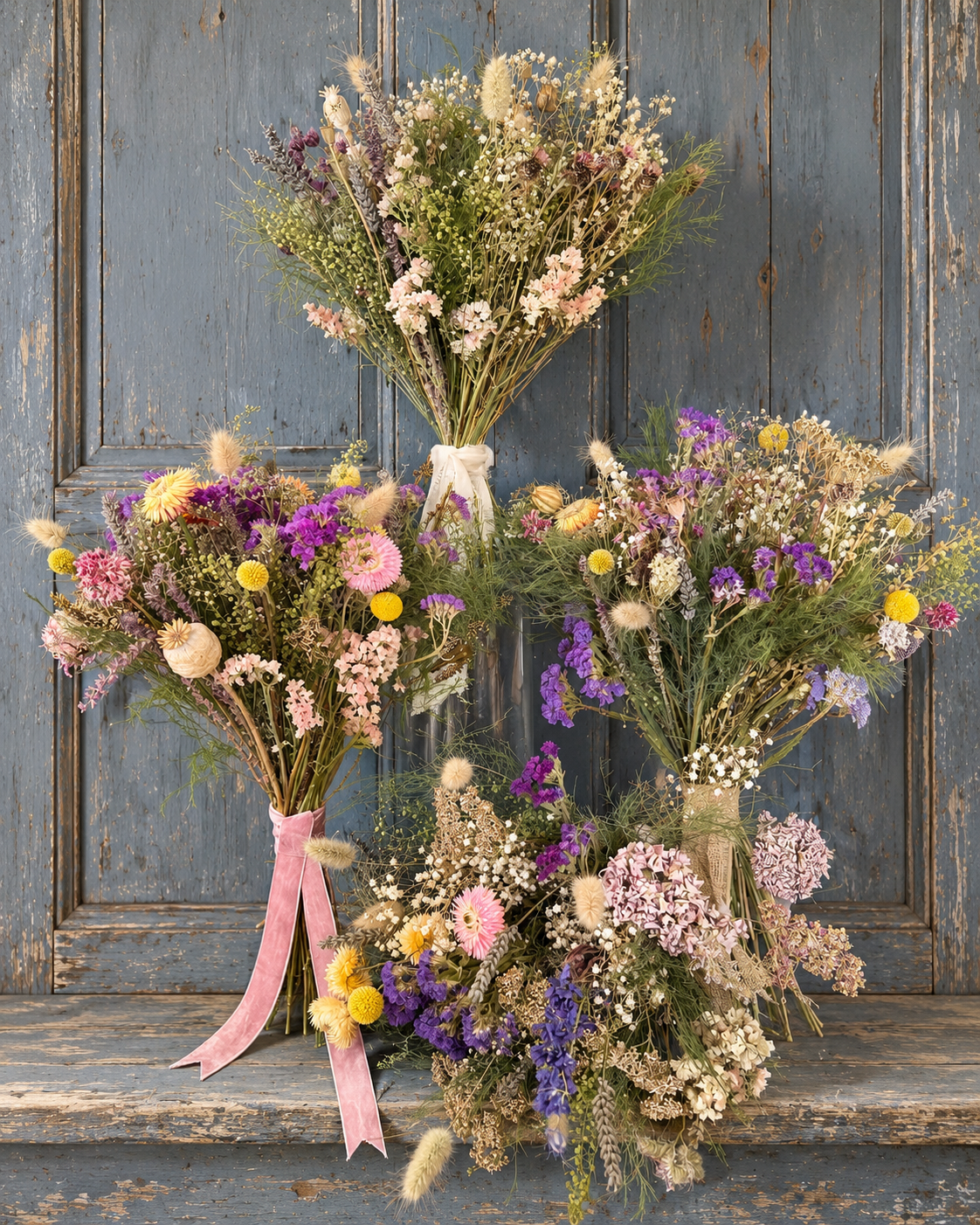 Scottish Dried Flower Bouquets – Handmade Everlasting Flowers