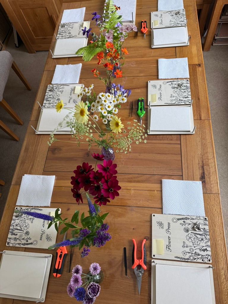 Flower Pressing Workshop – Learn to Press & Preserve Your Own Flowers (Bespoke)