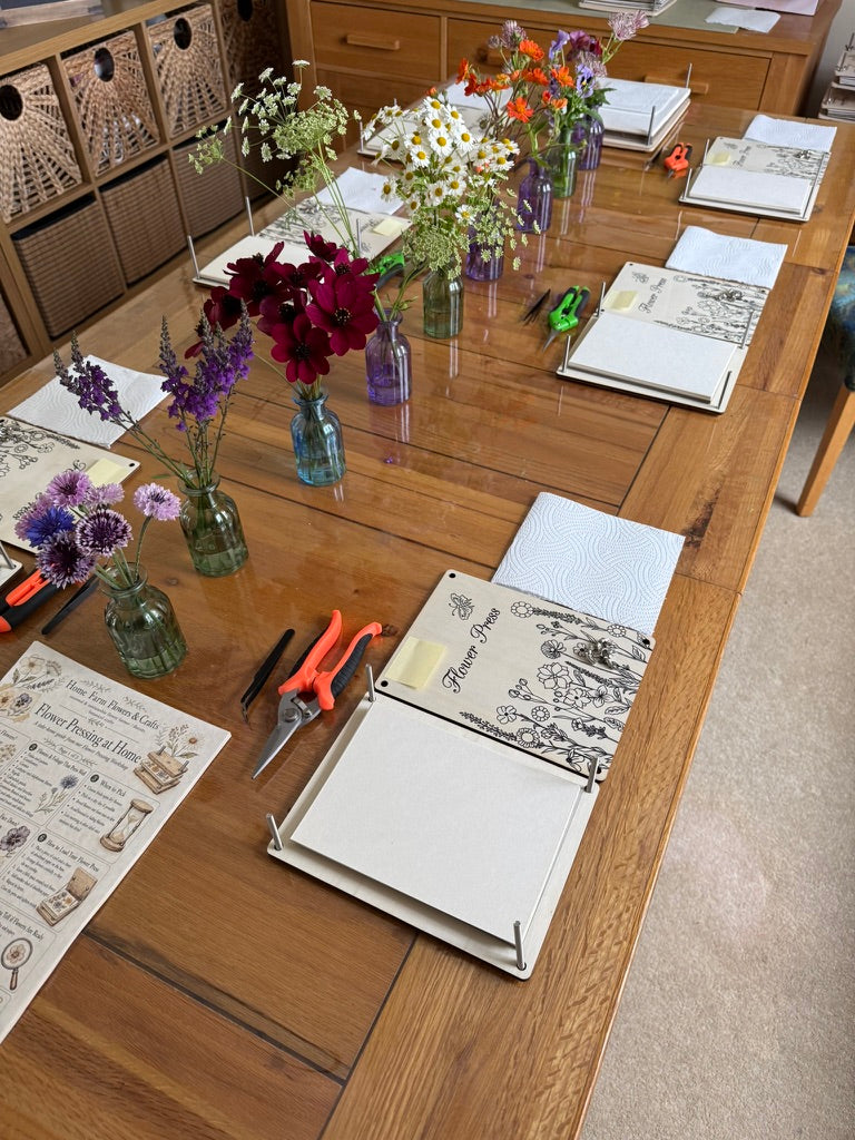 Flower Pressing Workshop – Learn to Press & Preserve Your Own Flowers (Bespoke)