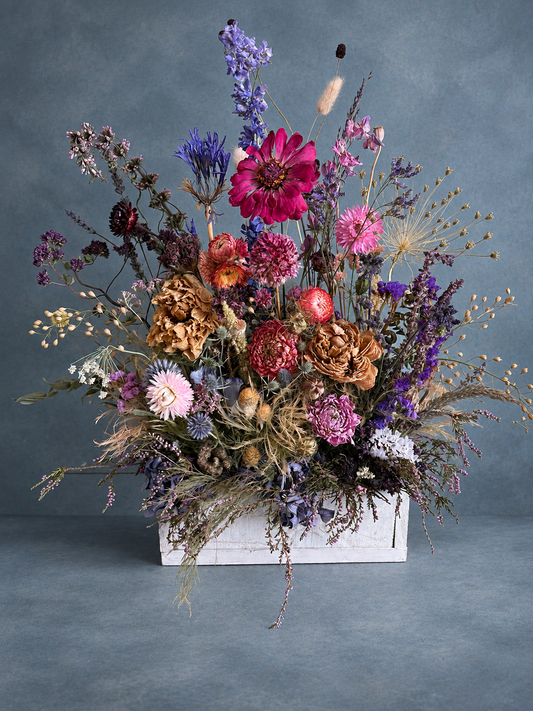Scottish Dried Flower Meadow Box – Bespoke Statement Arrangement