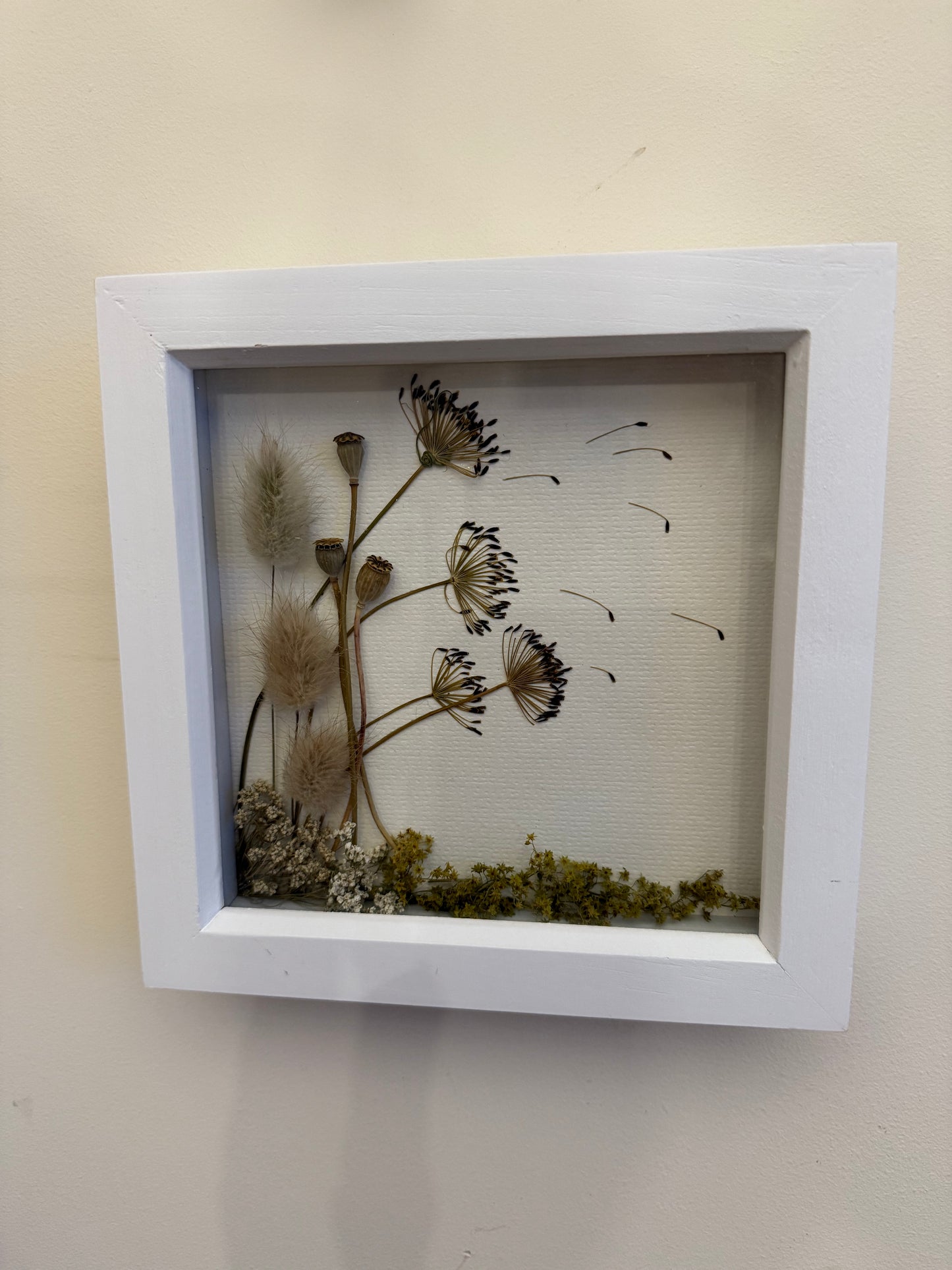 Summer Meadow Pressed & Dried Flower Art - Scottish Botanical Landscape Picture