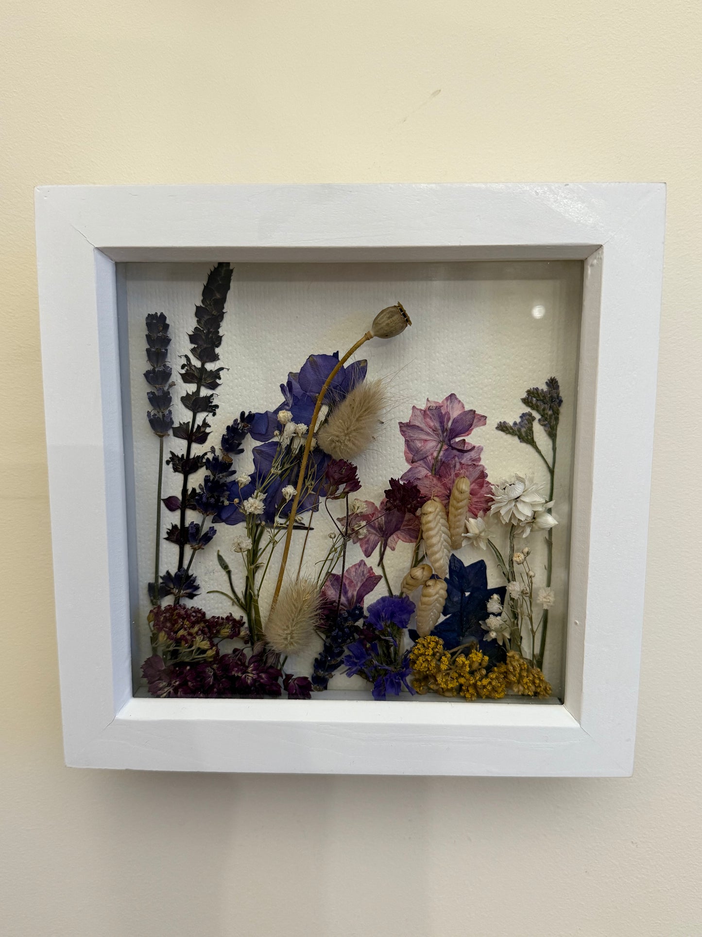 Summer Meadow Pressed & Dried Flower Art - Scottish Botanical Landscape Picture