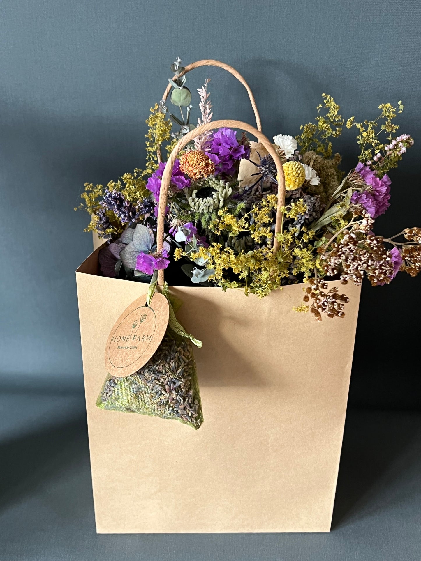 Dried Flower Posy & Lavender Sachet