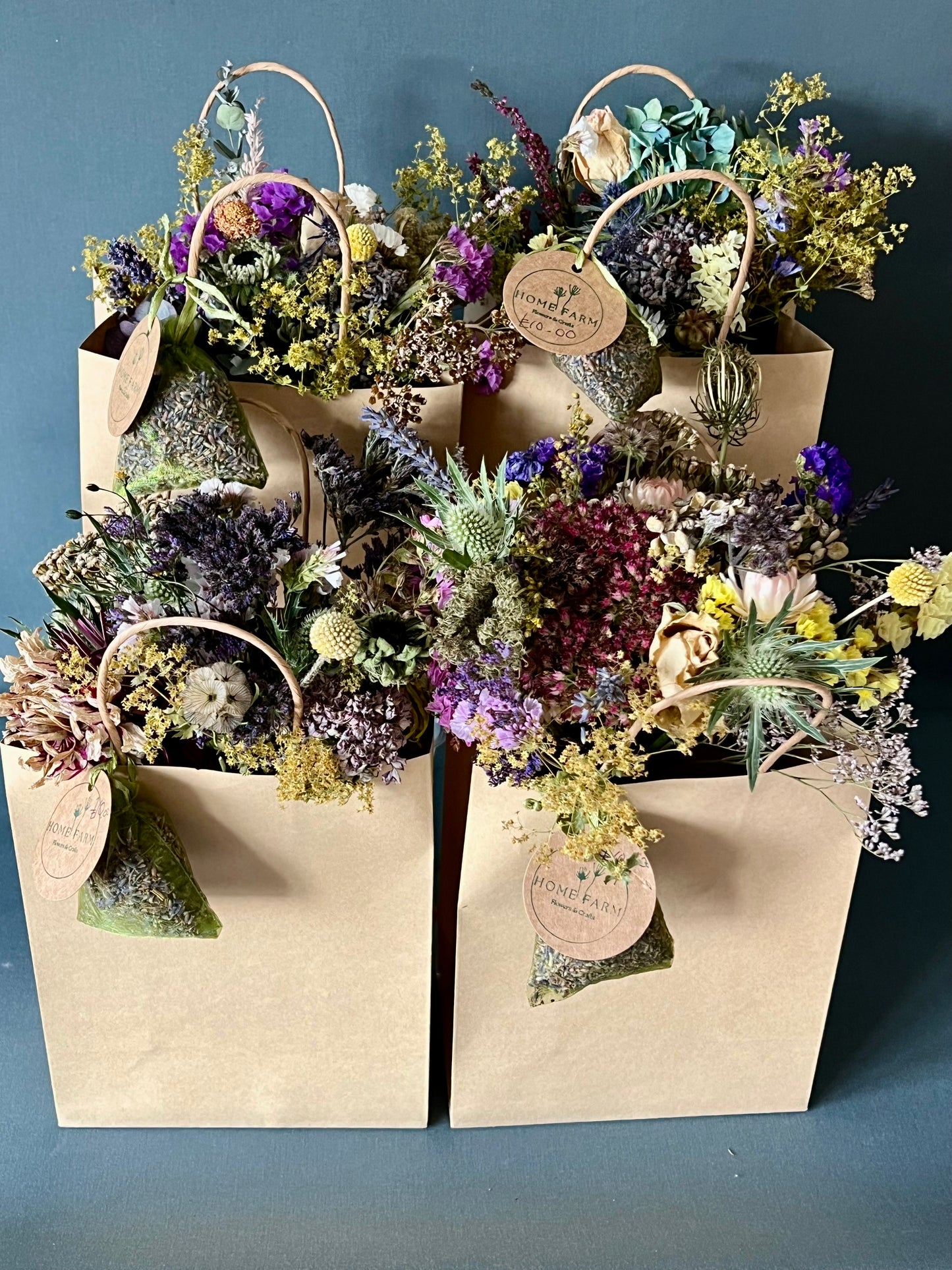 Dried Flower Posy & Lavender Sachet