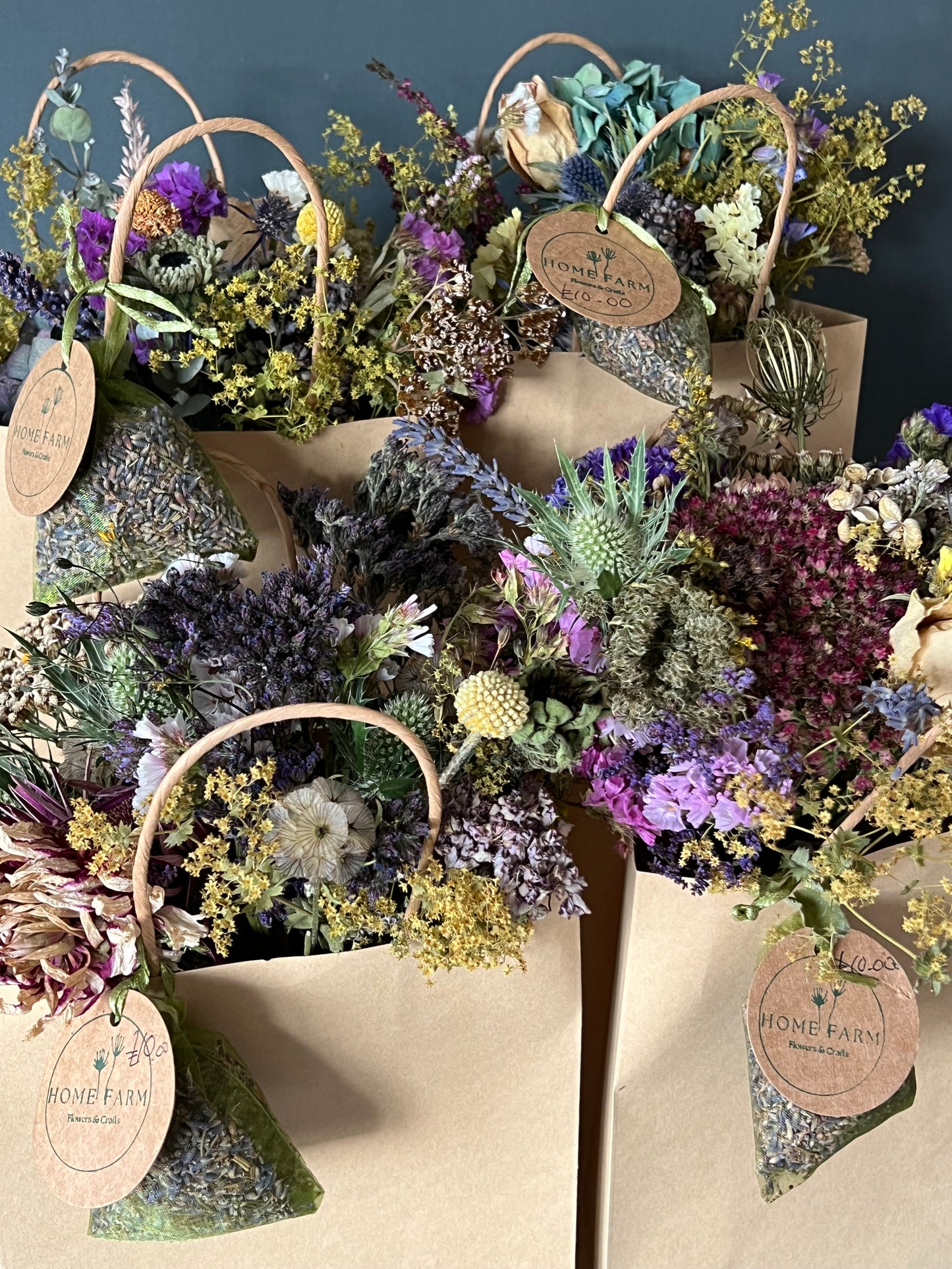 Dried Flower Posy & Lavender Sachet