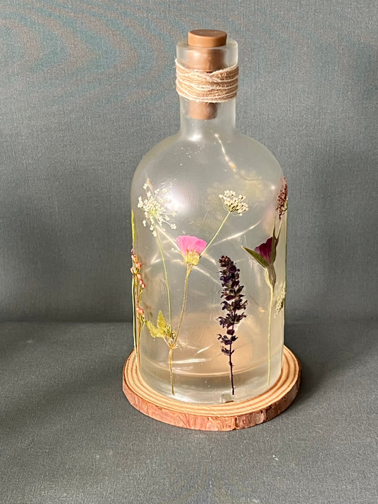 Botanical Bottle Lamp