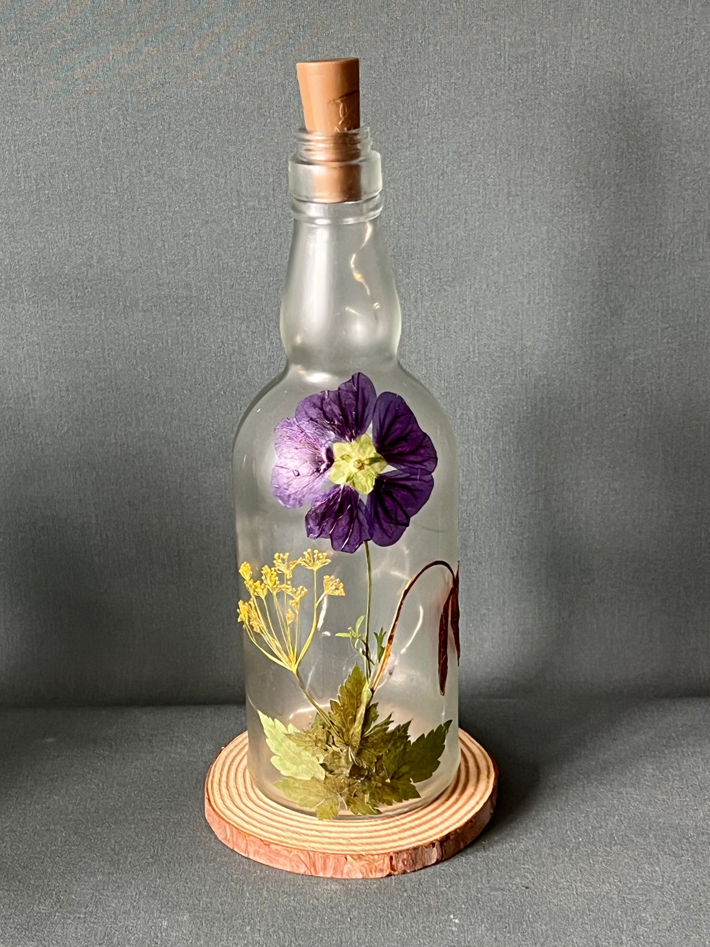 Botanical Bottle Lamp