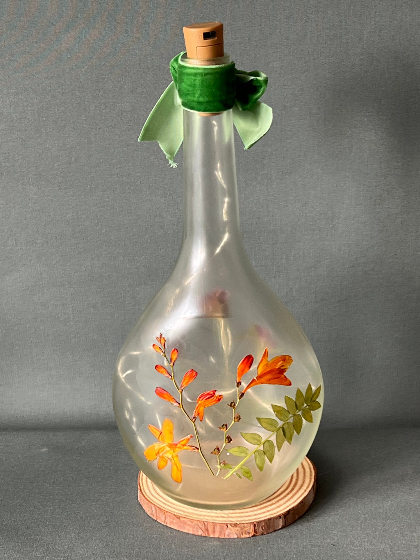 Botanical Bottle Lamp