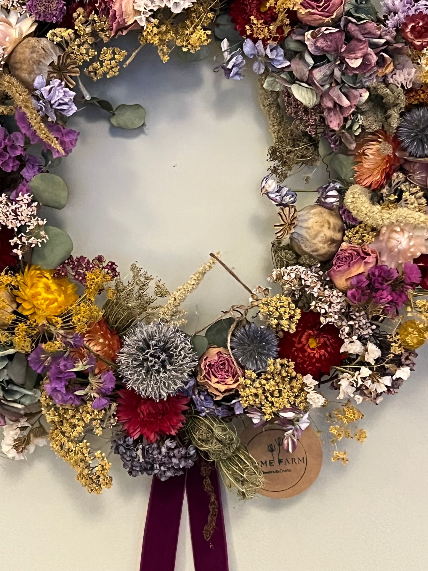 Luxury Medium Dried Flower Wreath