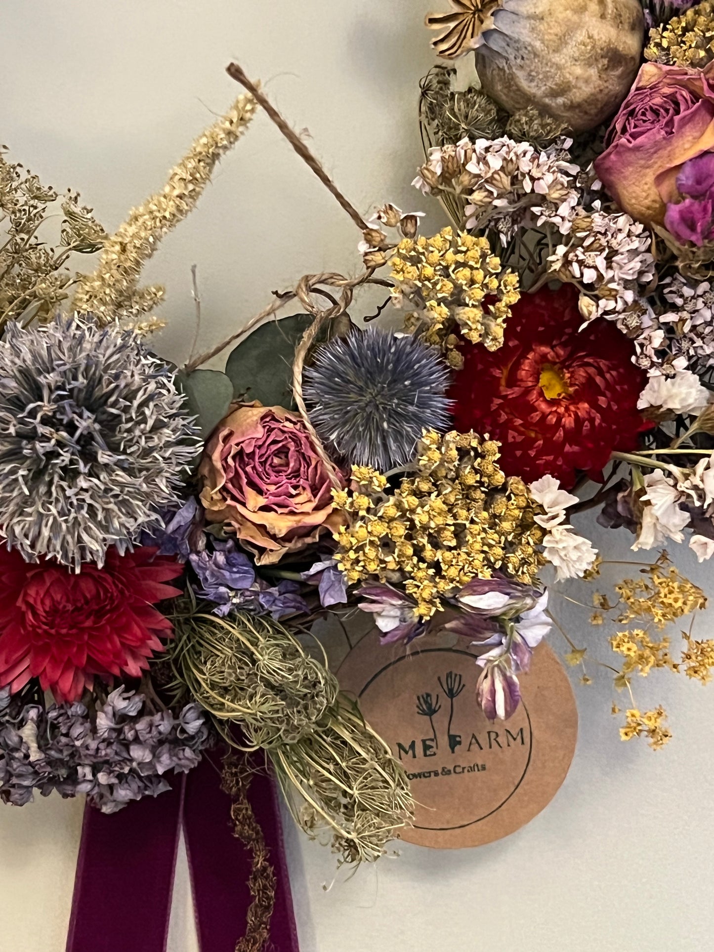 Luxury Medium Dried Flower Wreath