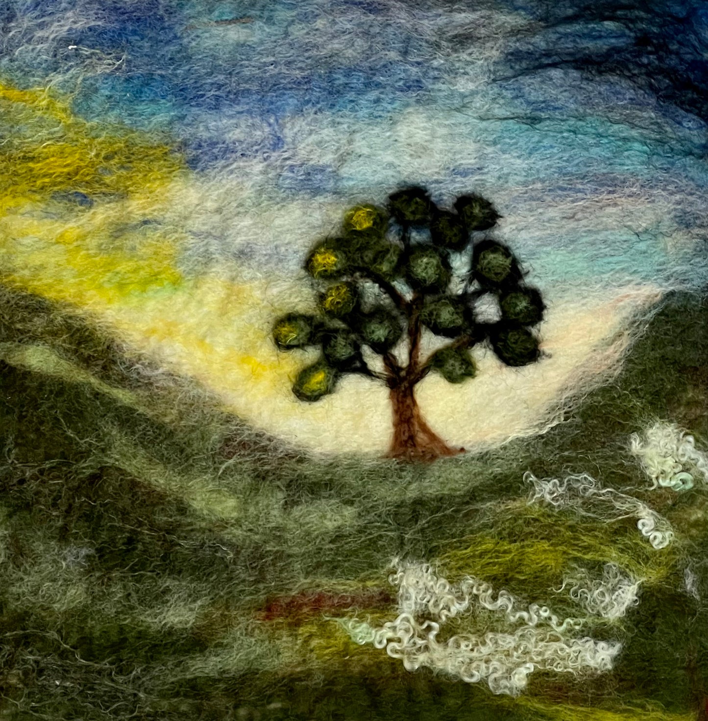 Wool Felted Painting