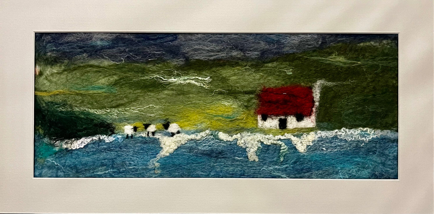 Wool Felted Painting