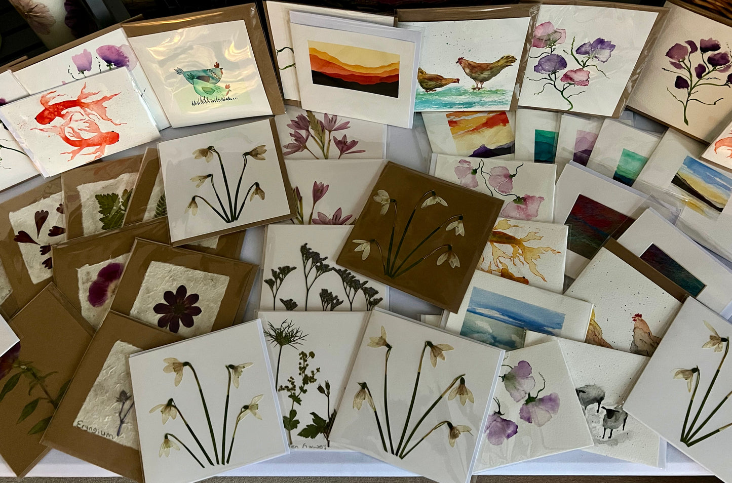 Single Scottish Handmade Greetings Card - Seasonal Selection