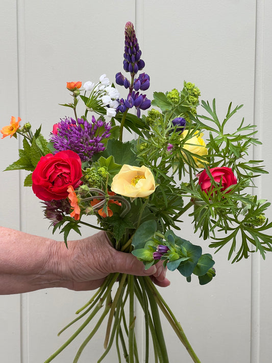 Wedding Flowers - Scottish Grown Hand Tied Bridesmaid Bouquet