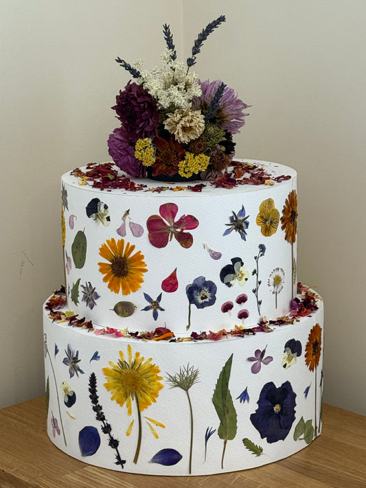 Pressed Edible Flowers - Mixed Varieties (9 inch cake pack)