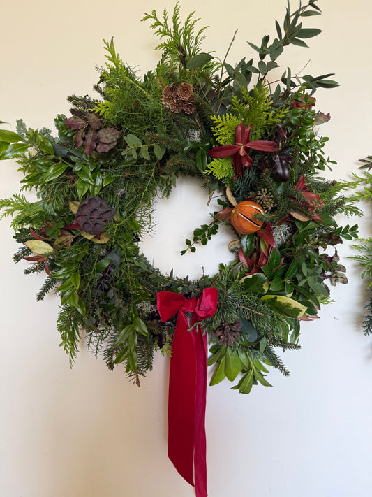 Handmade Christmas Door Wreath