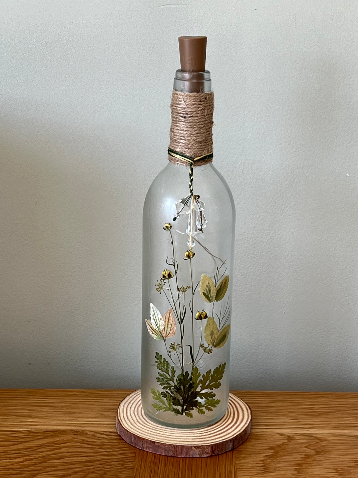 Botanical Bottle Lamp