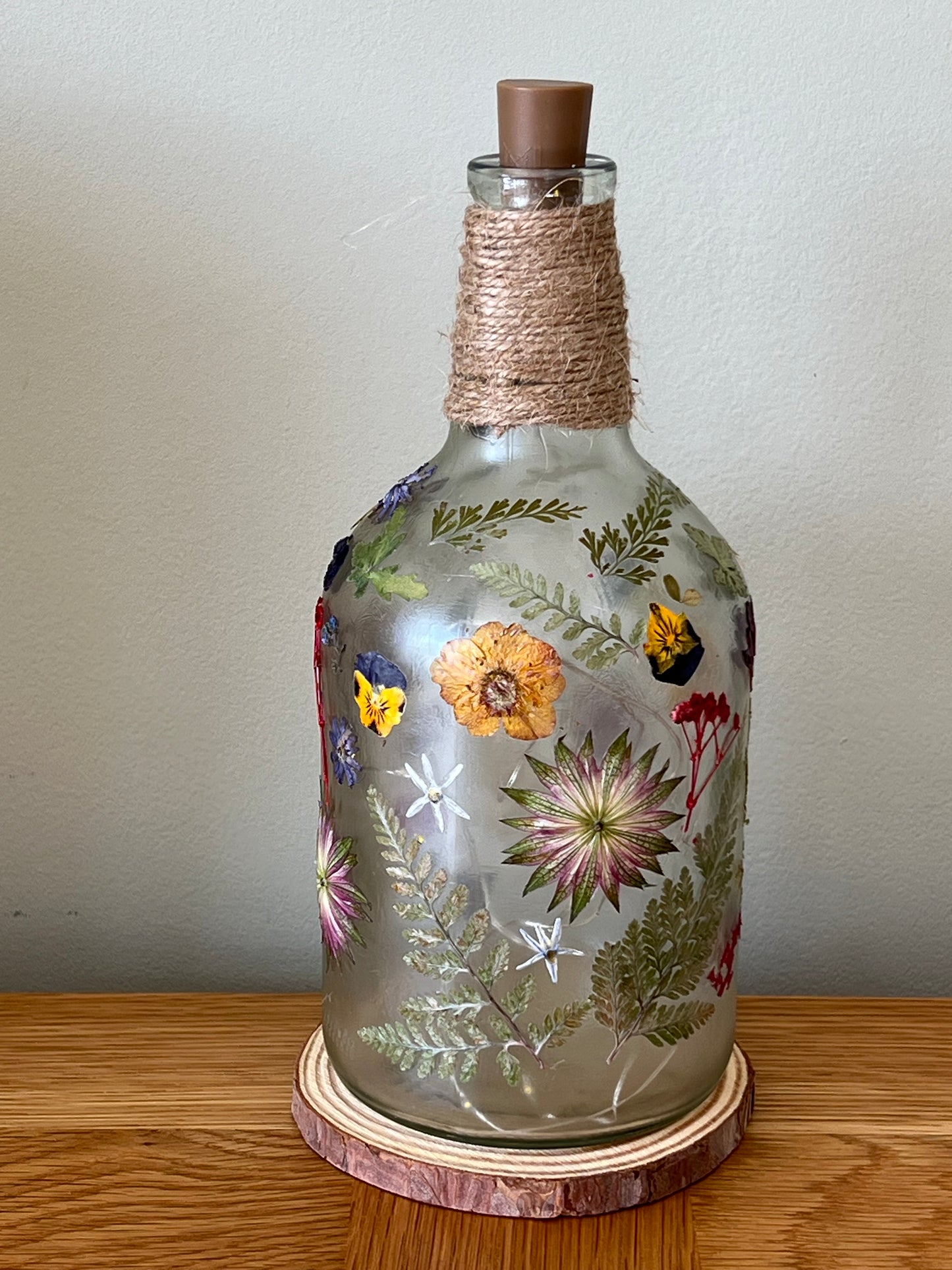 Botanical Bottle Lamp