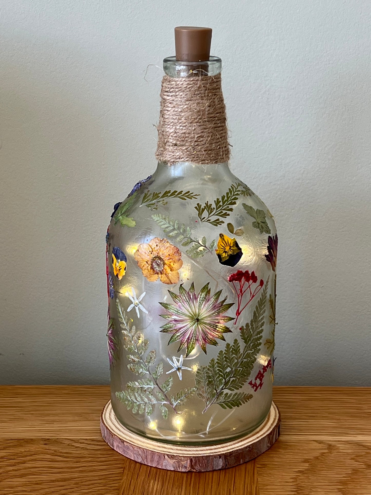 Botanical Bottle Lamp