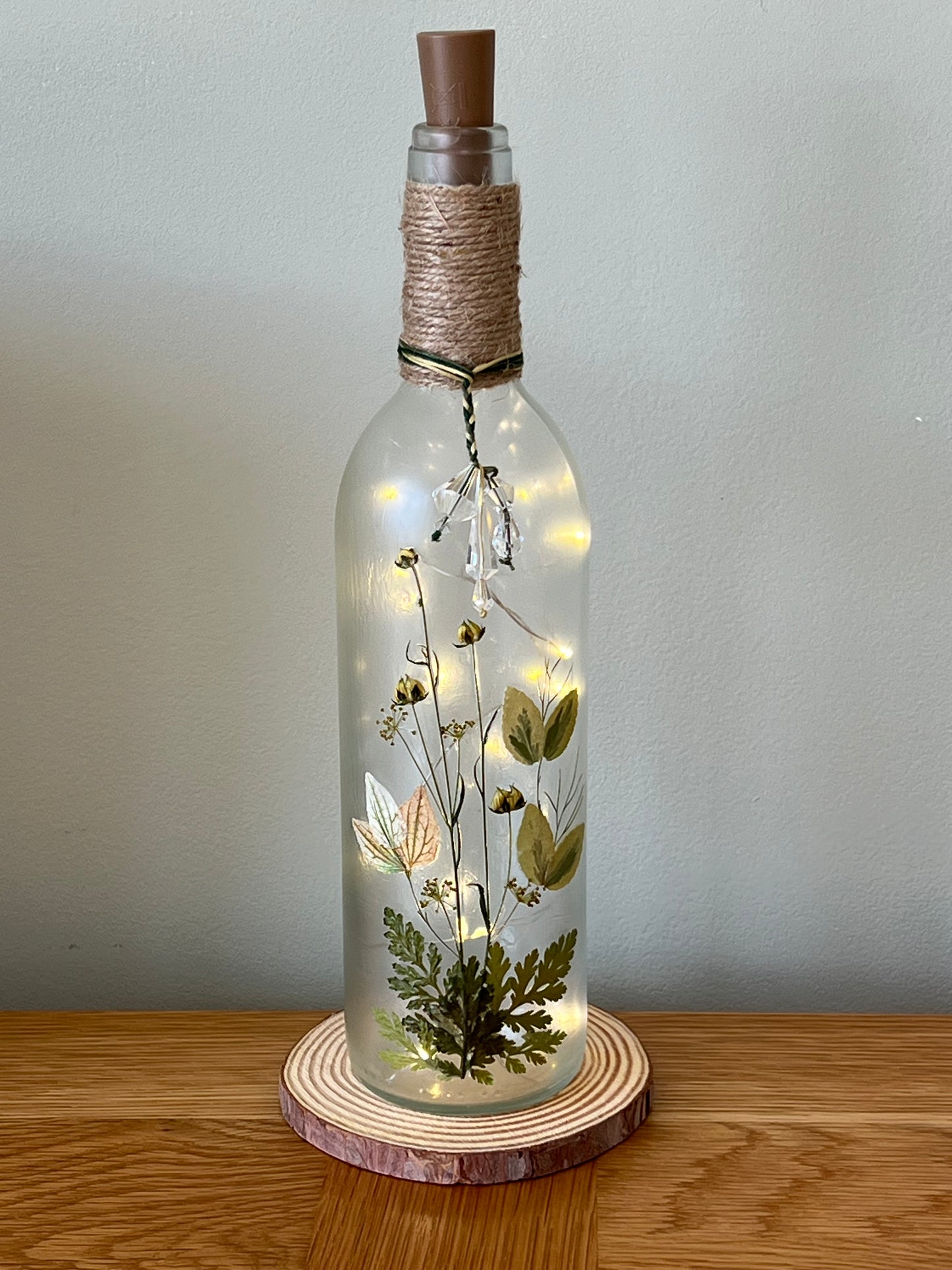 Botanical Bottle Lamp