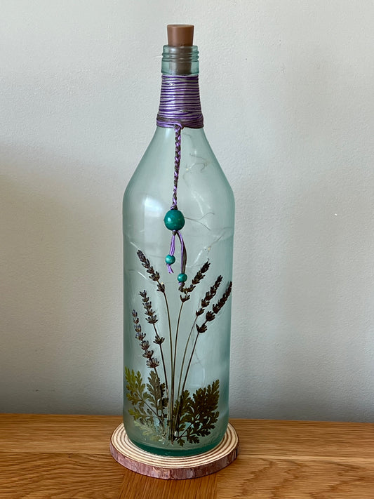 Botanical Bottle Lamp