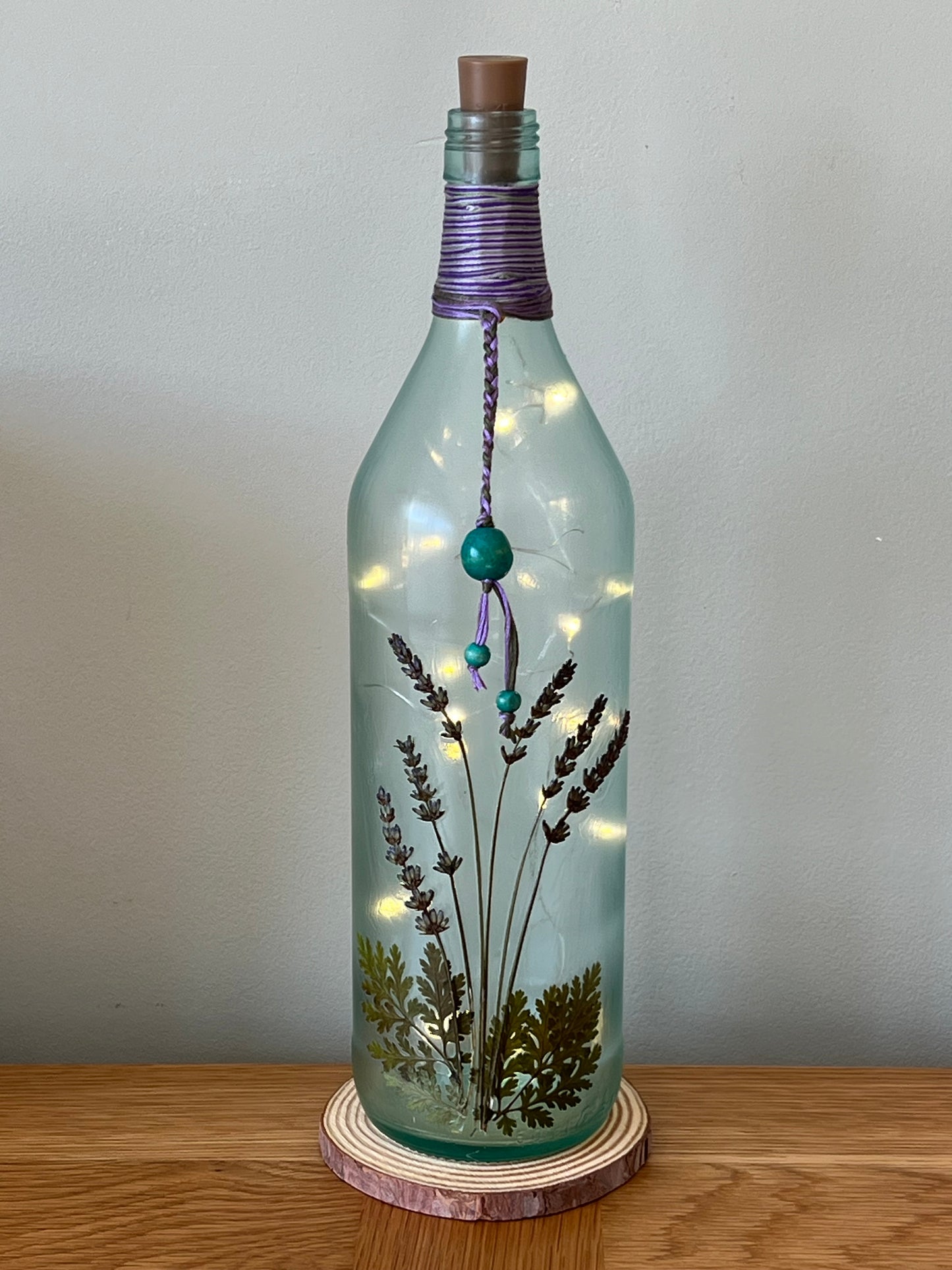 Botanical Bottle Lamp