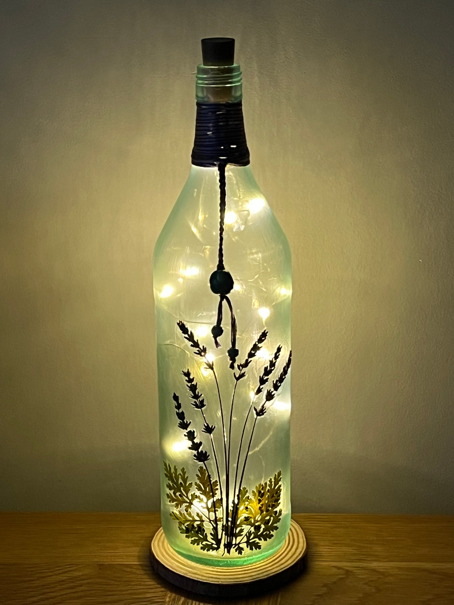 Botanical Bottle Lamp