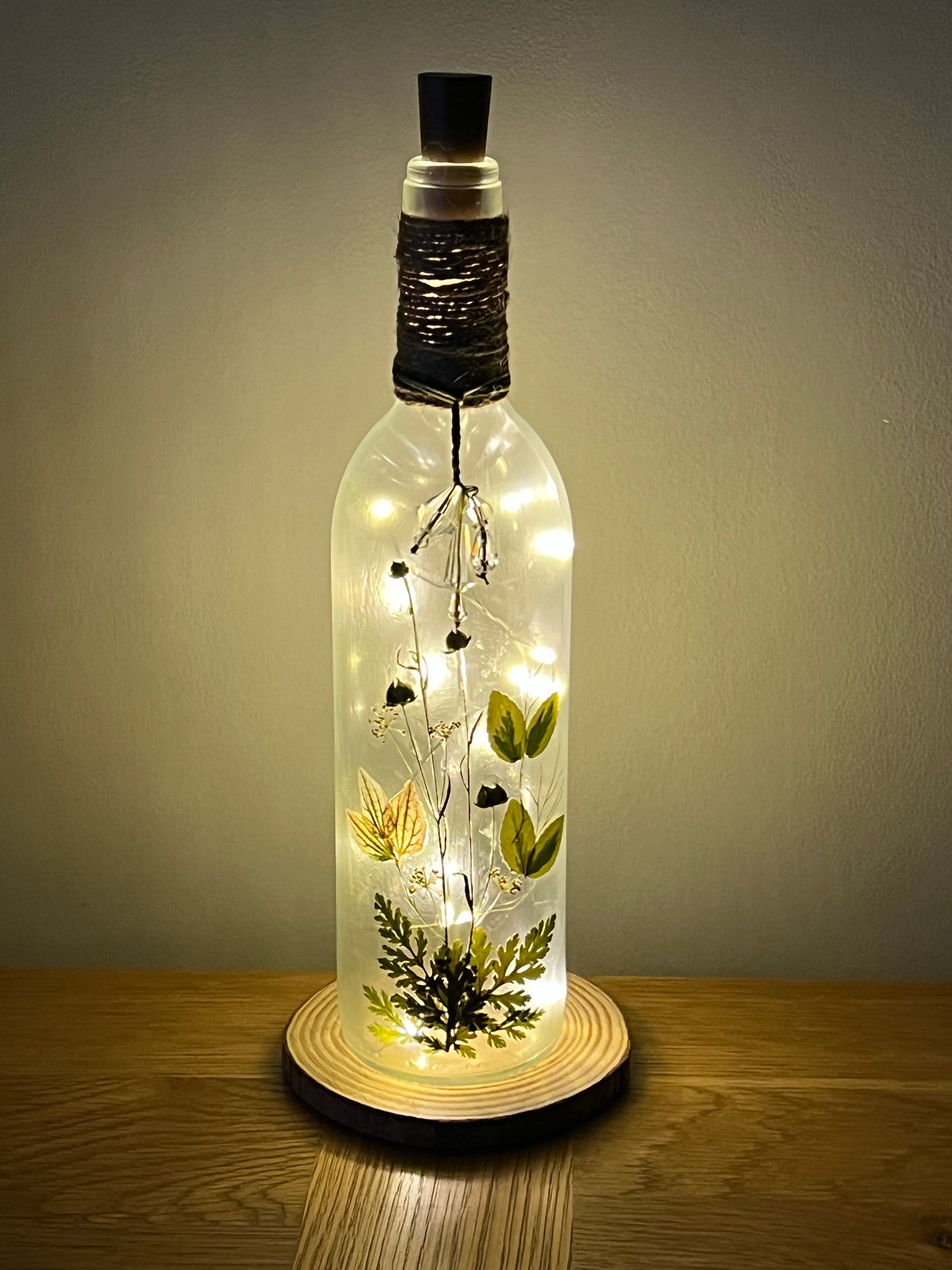 Botanical Bottle Lamp