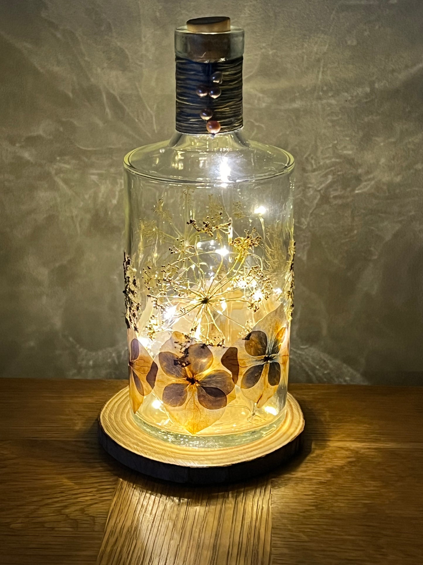 Botanical Bottle Lamp