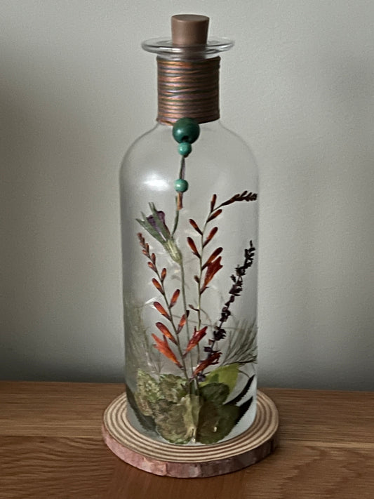 Botanical Bottle Lamp