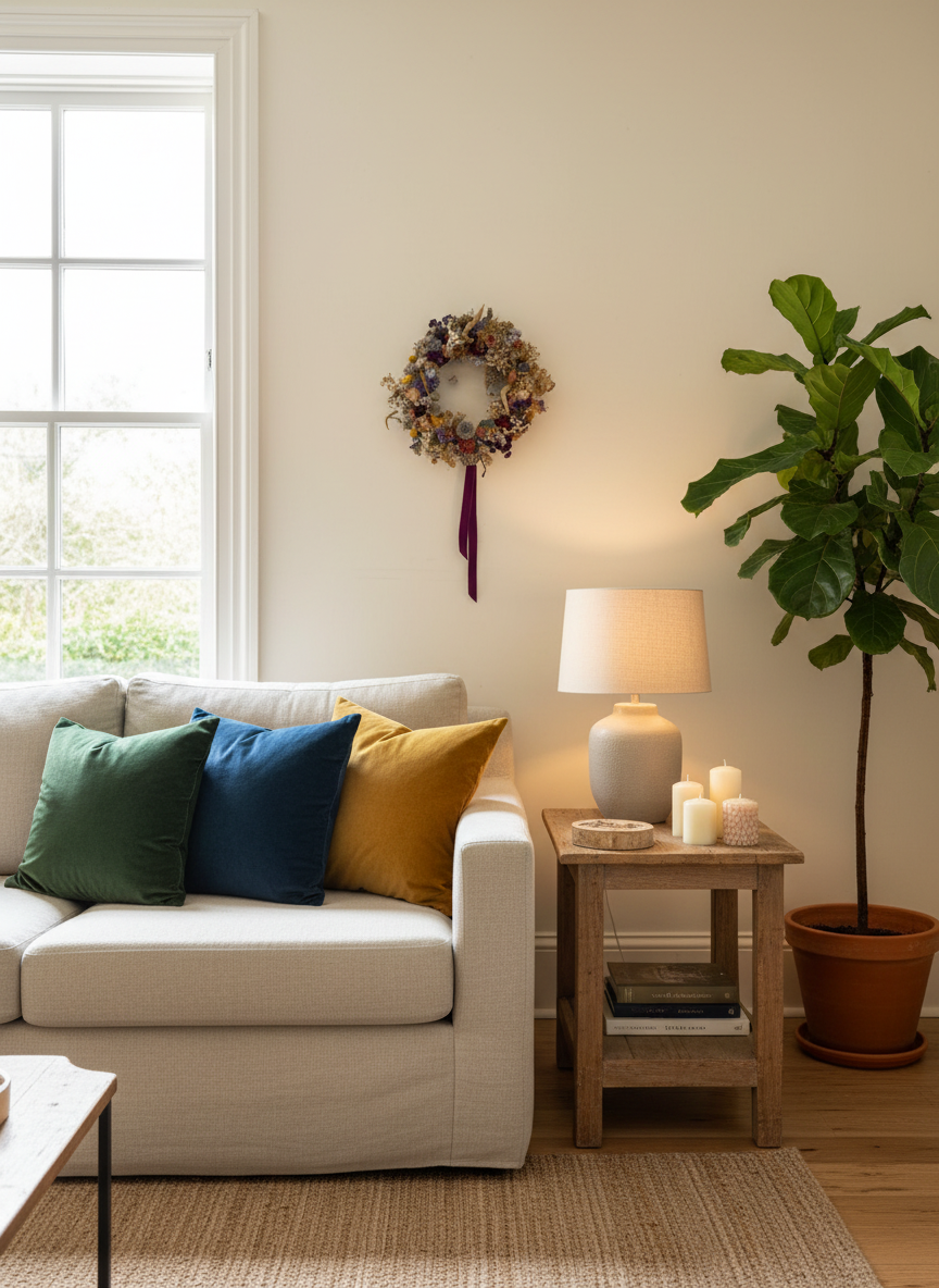 Luxury Medium Wreath Sitting Room